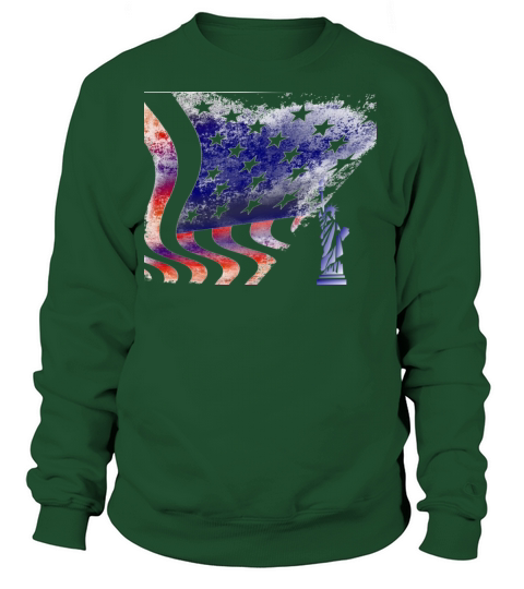Vintage American Flag Women's Sweatshirt