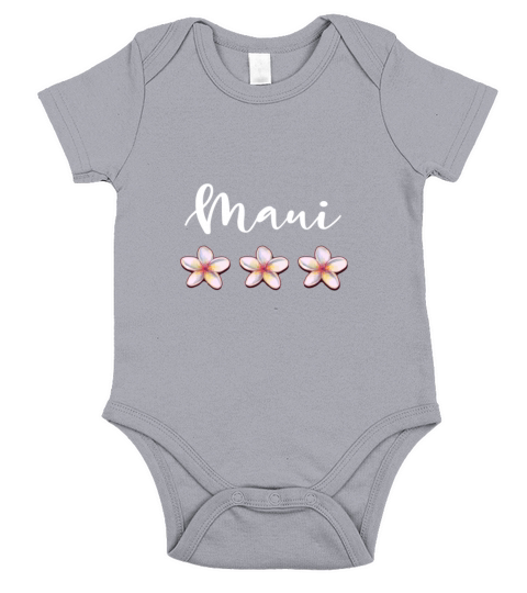 Maui Hawaiian Plumeria Vacation Luau Shirt Gift Te Short Sleeve Baby One-Piece