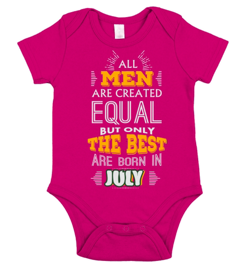 All Men Are Created Equal But Only The Best Are Bo Short Sleeve Baby One-Piece