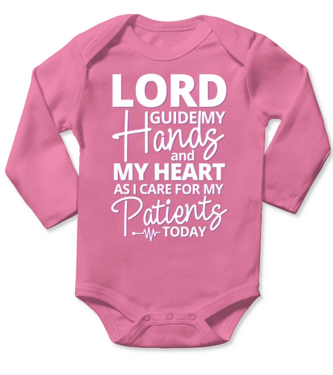 geriatric nurse angel caregiver nursing home Long Sleeve Baby One-Piece