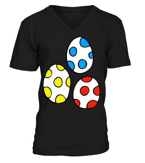 easter eggs V-Neck T-shirt
