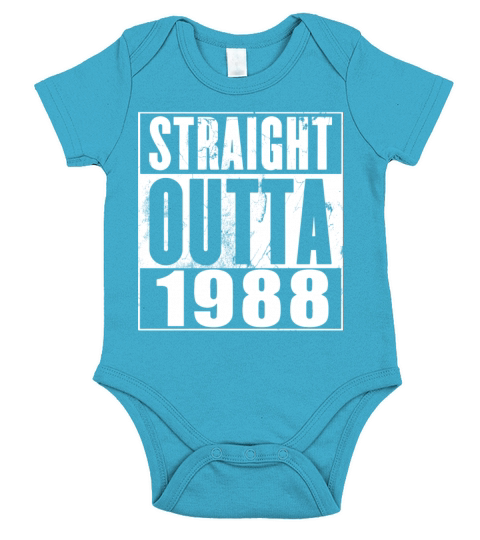 straight outta 1988 birthday t shirts Short Sleeve Baby One-Piece