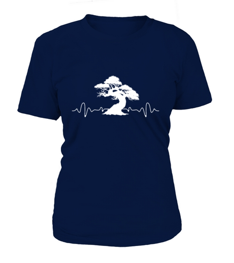 Bonsai Tree Heartbeat Heartline Japanese Garden Women's T-Shirt