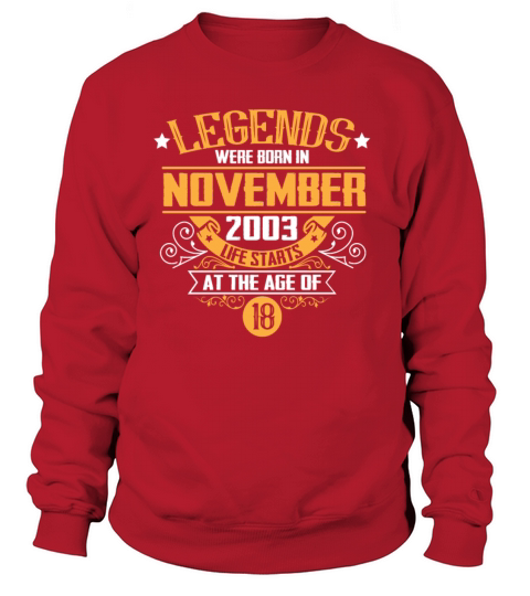 Legends were born in November 2003 Women's Sweatshirt