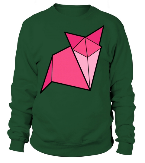 Origami Fox Japanese Folding Paper Animals Women's Sweatshirt