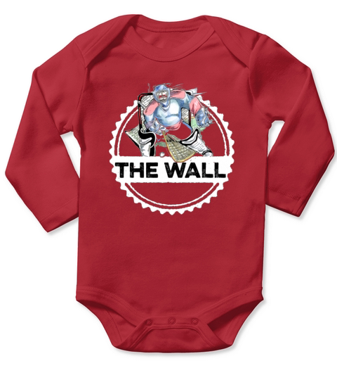 lacrosse Goalie  the wall Long Sleeve Baby One-Piece