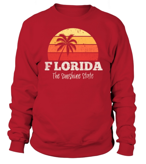 Florida Vintage Retro The USA The Sunshine State Men's Sweatshirt