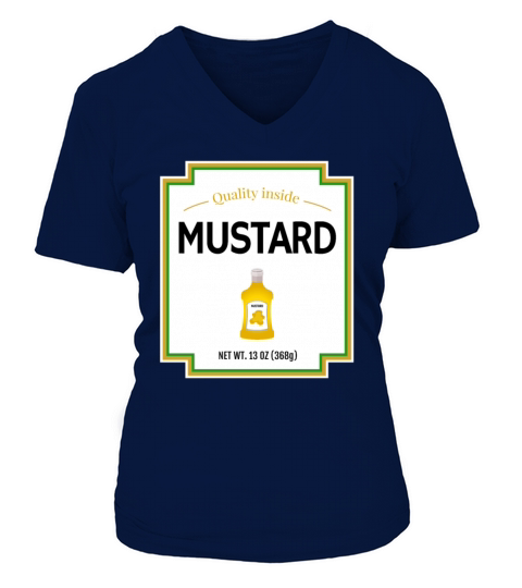 Mustard Costume Funny Halloween Women's V-Neck T-shirt