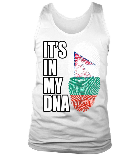 Bulgarian And Nepalese Mix DNA Flag Heritage Men's Tank Top
