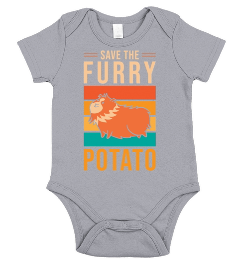 Guinea Pig Save the furry potato Short Sleeve Baby One-Piece