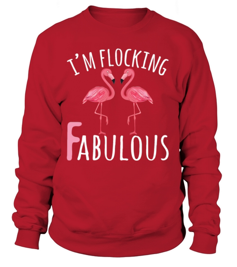 Im Flocking Fabulous Watercolor Pink Flamingo Women's Sweatshirt