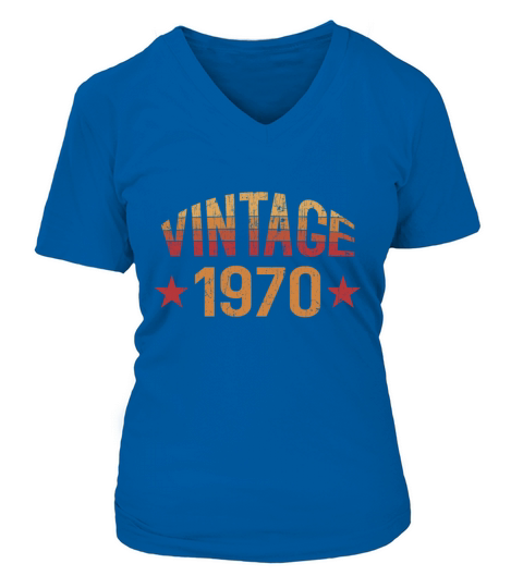 Vintage 1970 Women's V-Neck T-shirt