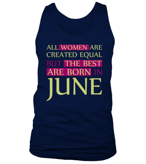 The best are born in June Gift Party Vintage Men's Tank Top