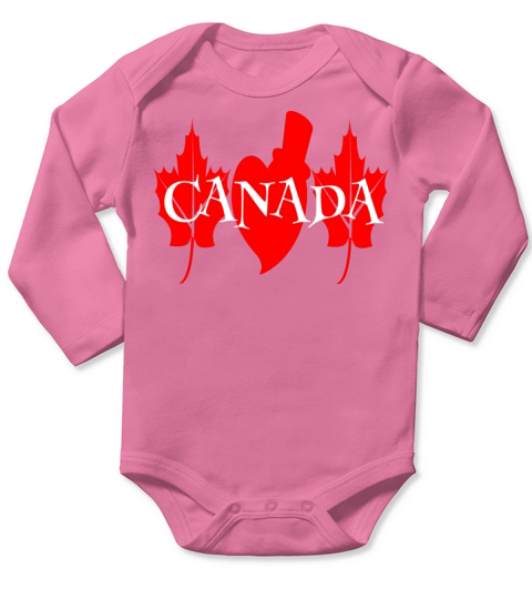 Canada flag Long Sleeve Baby One-Piece