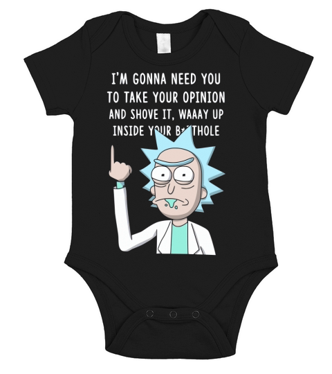 Im gonna need you to take your opinion and shove it Short Sleeve Baby One-Piece