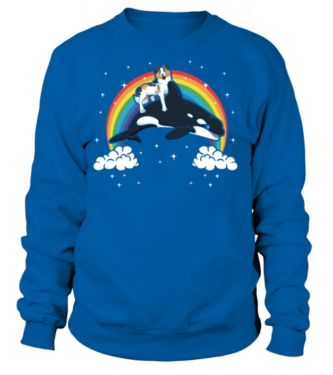 Australian Shepherd Dog Orca Whale Gift Women's Sweatshirt