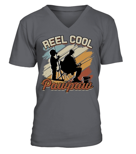 Reel Cool PawPaw - Vintage Fishing for a Fisherman Men's V-Neck T-shirt