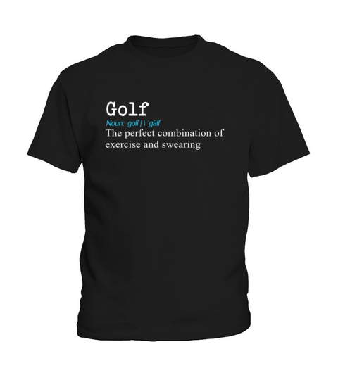 Funny Golf Definition Gift Design Kids T-Shirt