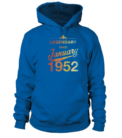 70th Birthday 70 Year Old Born January 1952 Gift Women's Hoodie