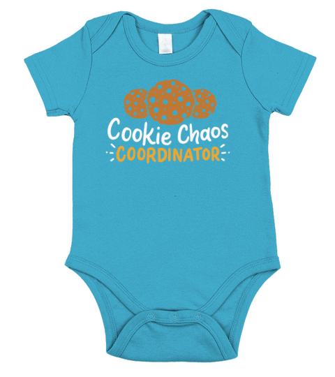 girl scout gift cookie chaos Coordinator Short Sleeve Baby One-Piece