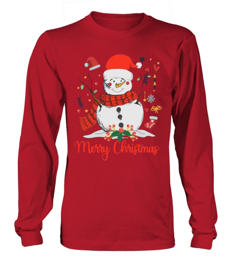 Snowman - Christmas Shirt Women's Long Sleeve