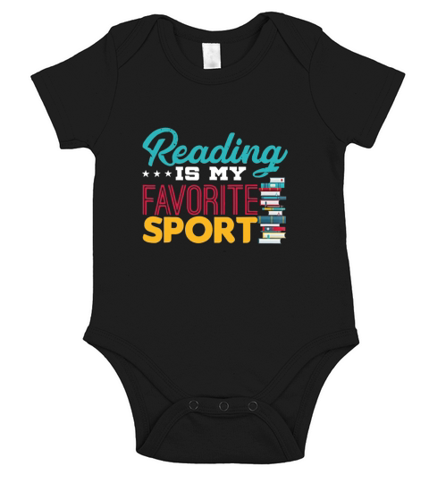 Reading is My Favorite Sport Short Sleeve Baby One-Piece