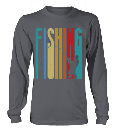 Vintage Fly Fishing Rod Bass Fisherman Themed Gift Women's Long Sleeve