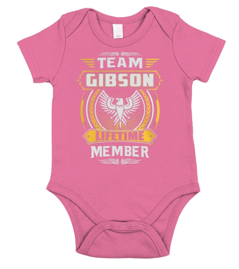 Team GIBSON lifetime member Short Sleeve Baby One-Piece