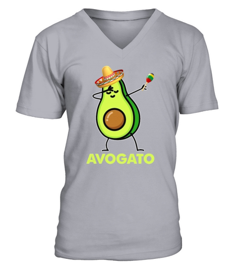 Cinco De Meow Avogato Cat Avocado Gifts Men's V-Neck T-shirt