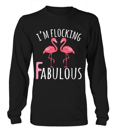 Im Flocking Fabulous Watercolor Pink Flamingo Women's Long Sleeve