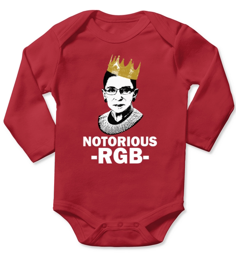 notorious Ruth Bader Ginsburg Long Sleeve Baby One-Piece
