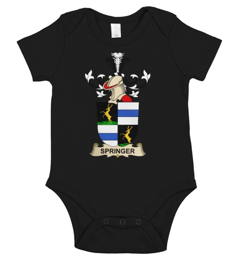 Springer Family Crest Austrian Short Sleeve Baby One-Piece