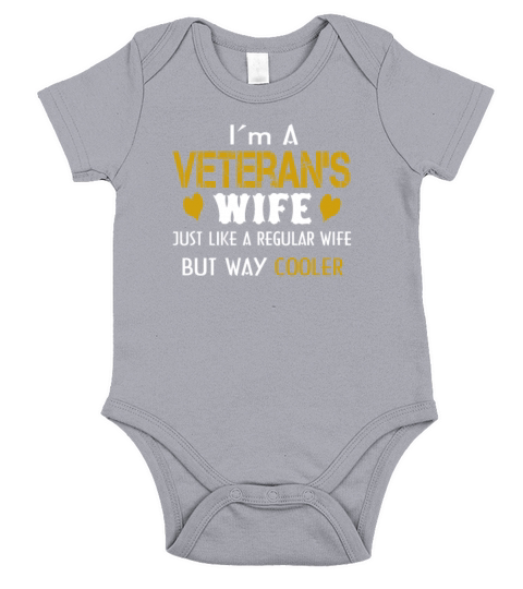 Veterans Wife Short Sleeve Baby One-Piece