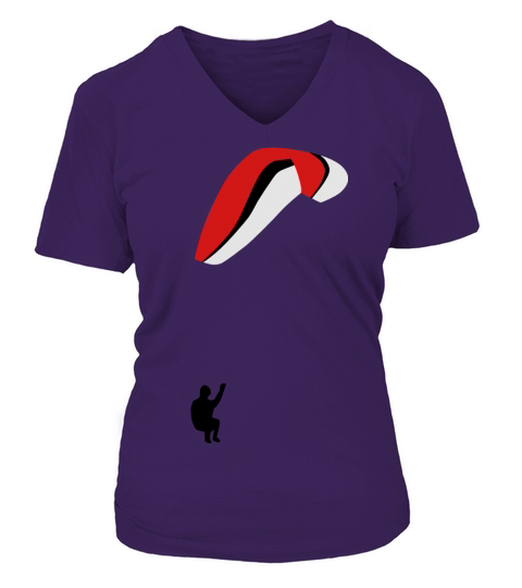 Paraglider V-neck T-Shirt Woman