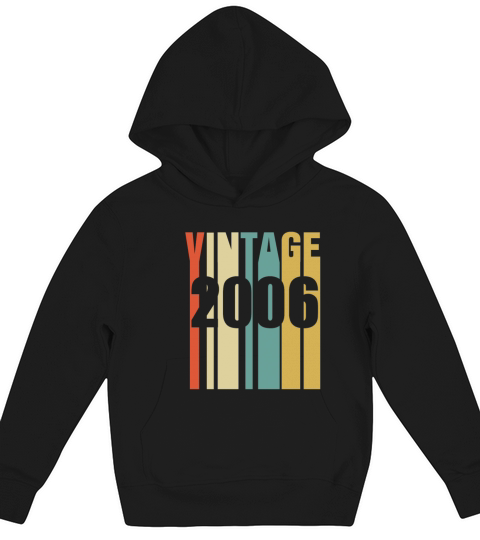 Vintage 2006 Retro Kids Hoodie