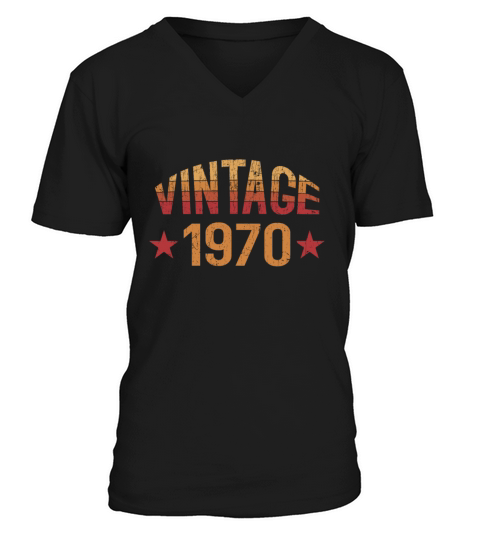 Vintage 1970 Men's V-Neck T-shirt