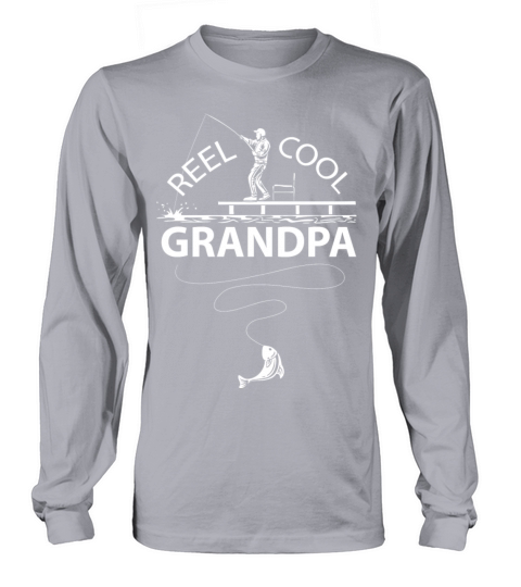Reel Cool Grandpa Fishing Lover Fisherman Shirt Women's Long Sleeve