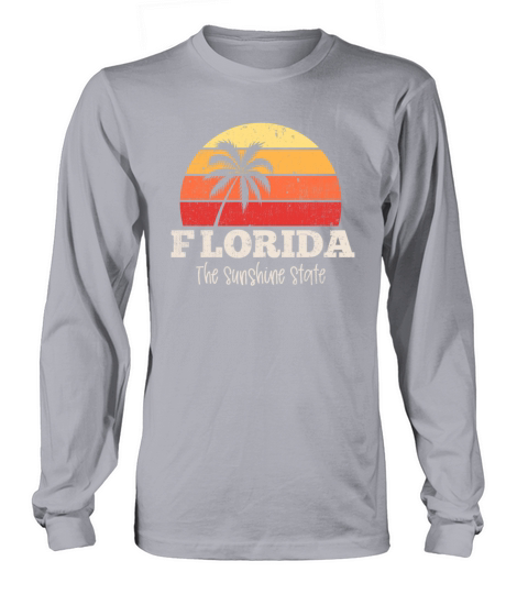 Florida Vintage Retro The USA The Sunshine State Women's Long Sleeve