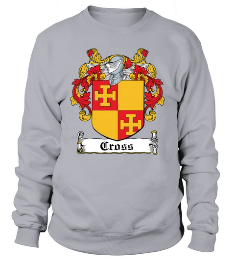 Cross Coat of Arms Irish Family Crests - Coffee Mug (colored) Sweatshirt Unisex