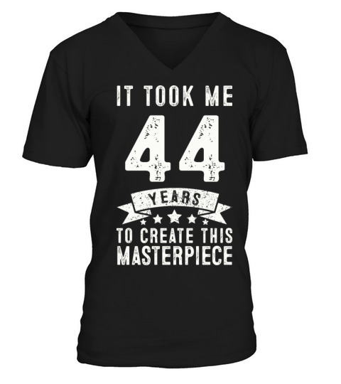 Funny 44 Years Old 1977 T Shirt 44th Birthday Gift Men's V-Neck T-shirt