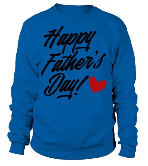 Simple Happy Fathers Day Calligraphy Women's Sweatshirt