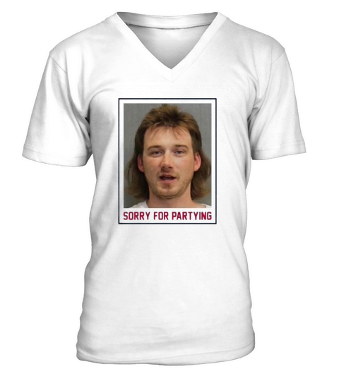 Sorry For Partying - Unisex Long Sleeve V-Neck T-shirt