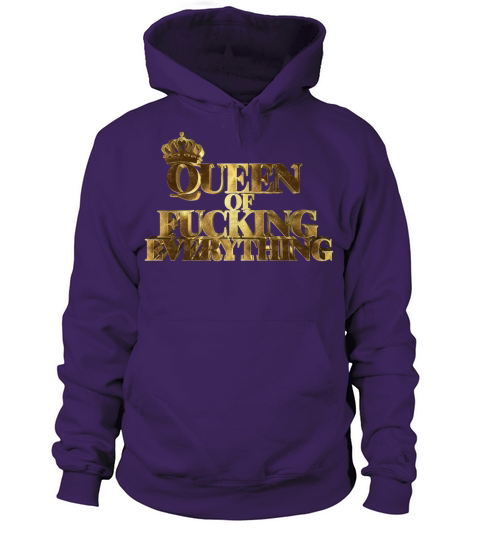Queen Of Fucking Everything Golden Women's Hoodie