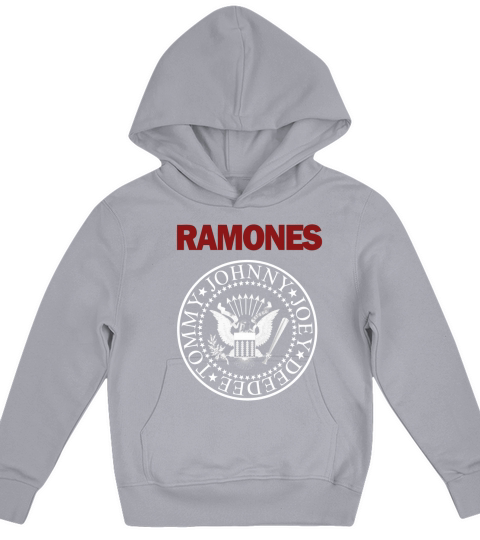 Ramones Red Text Seal Kids Hoodie