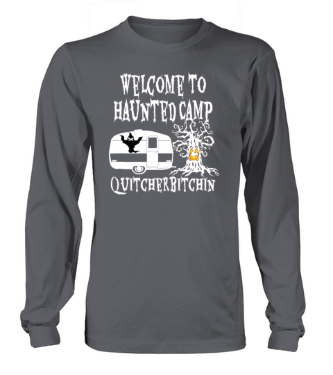 Halloween Welcome to Haunted Camp Quitcherbitchin Women's Long Sleeve