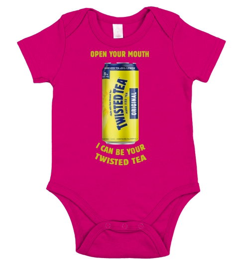 Twisted Tea Open Your Mouth Short Sleeve Baby One-Piece