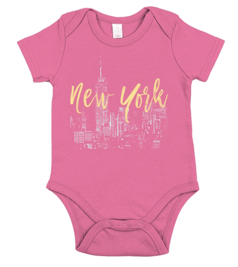 New York Short Sleeve Baby One-Piece