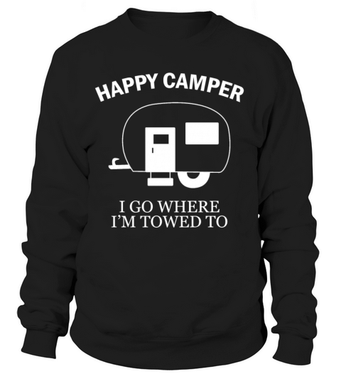 Happy Camper hiker mountain lover adventure eco Women's Sweatshirt