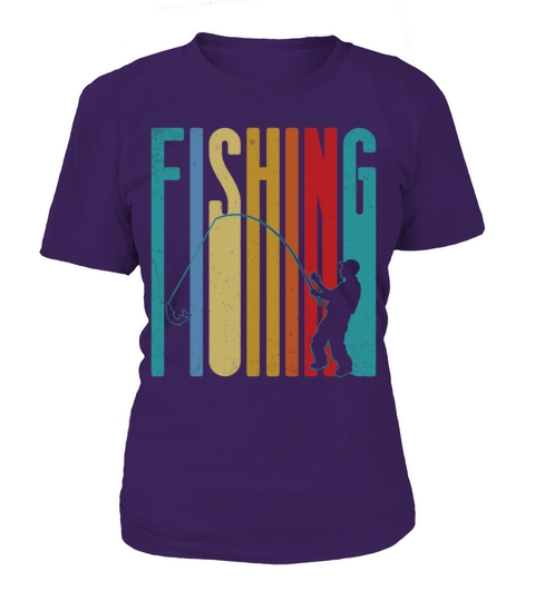 Vintage Fly Fishing Rod Bass Fisherman Themed Gift Women's T-Shirt