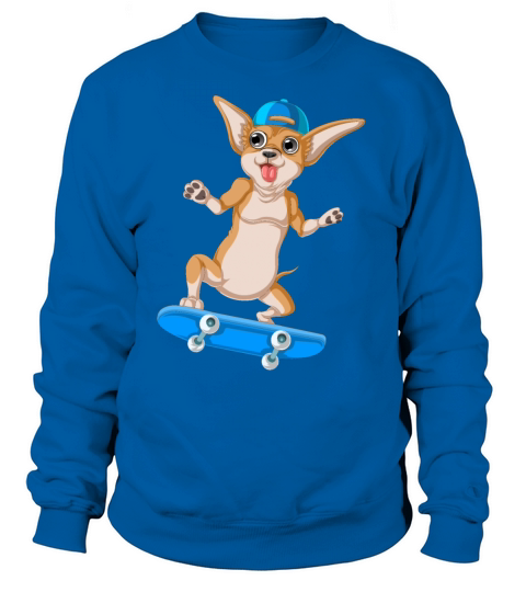 Chihuahua skateboarding Women's Sweatshirt